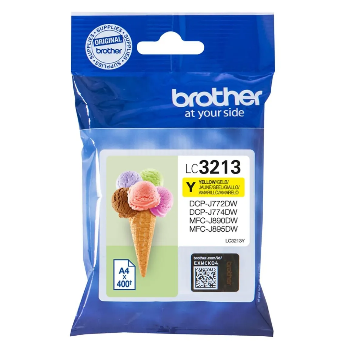 Bläckpatron Brother LC3213Y Gul