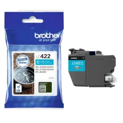 Bläckpatron Brother 550 Sidor LC422C Cyan