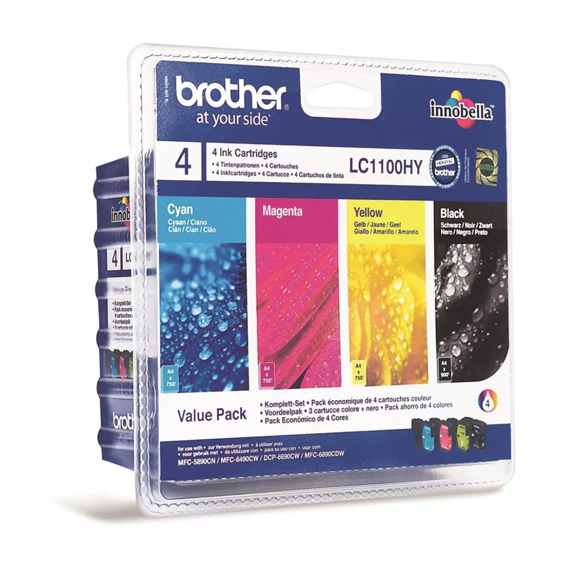 Bläckpatron Brother Valuepack LC1100VALBPDR BKCMY