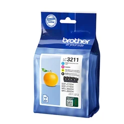 Bläckpatron Brother Valuepack LC3211VALDR CMYK