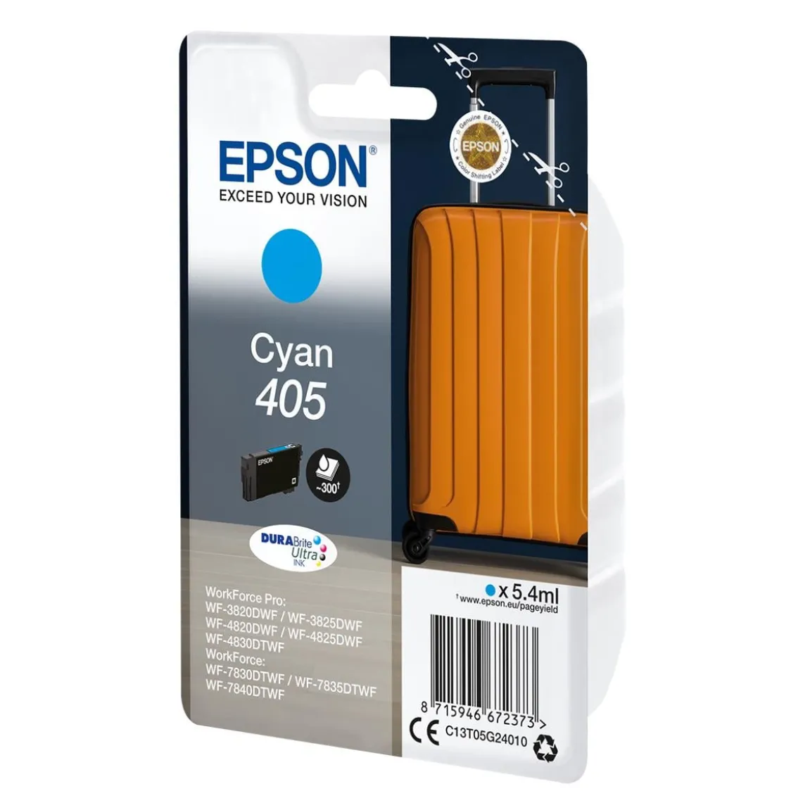 Bläckpatron Epson T405 5,6ml Cyan