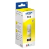 Bläckpatron Epson T104 7500 sidor C13T00P440 Gul 65ml