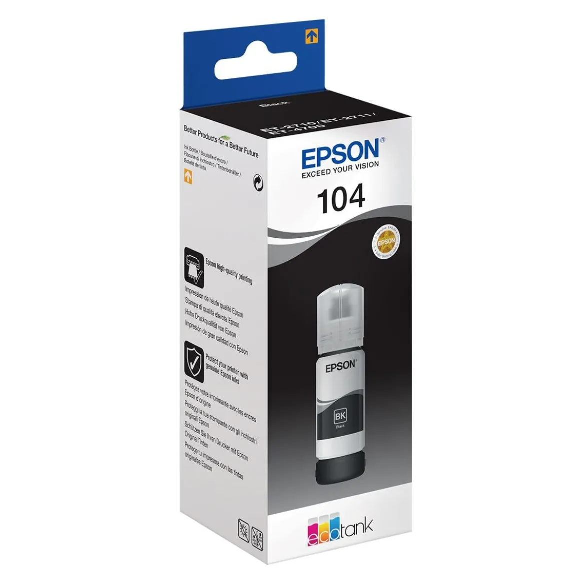 Bläckpatron Epson T104 4500 sidor C13T00P140 Svart 65ml