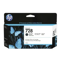 Bläckpatron HP 728 130ml Matt Svart