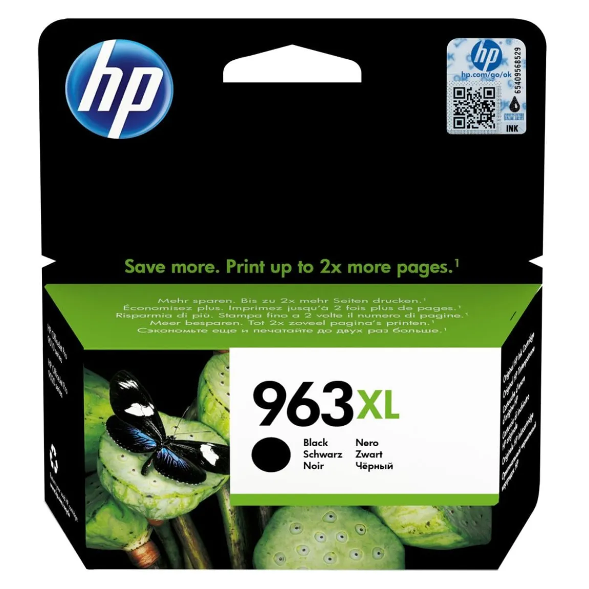 Bläckpatron HP No 963XL 2000 Sidor 3JA30AE Svart