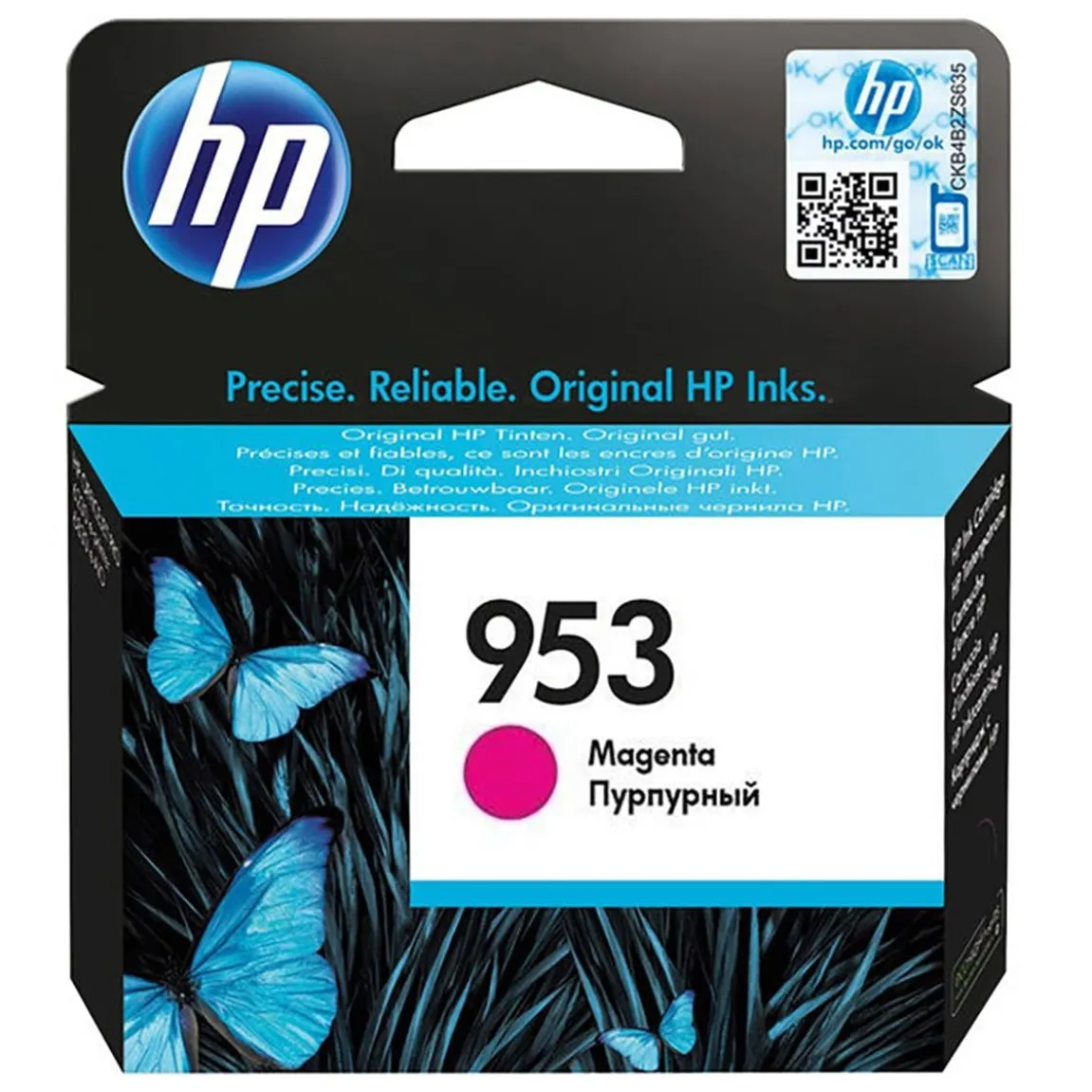 Bläckpatron HP 953 630 Sidor F6U13AE Magenta