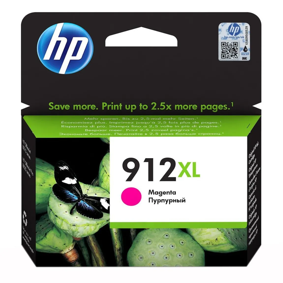 Bläckpatron HP 912XL 825 Sidor 3YL82AE Magenta