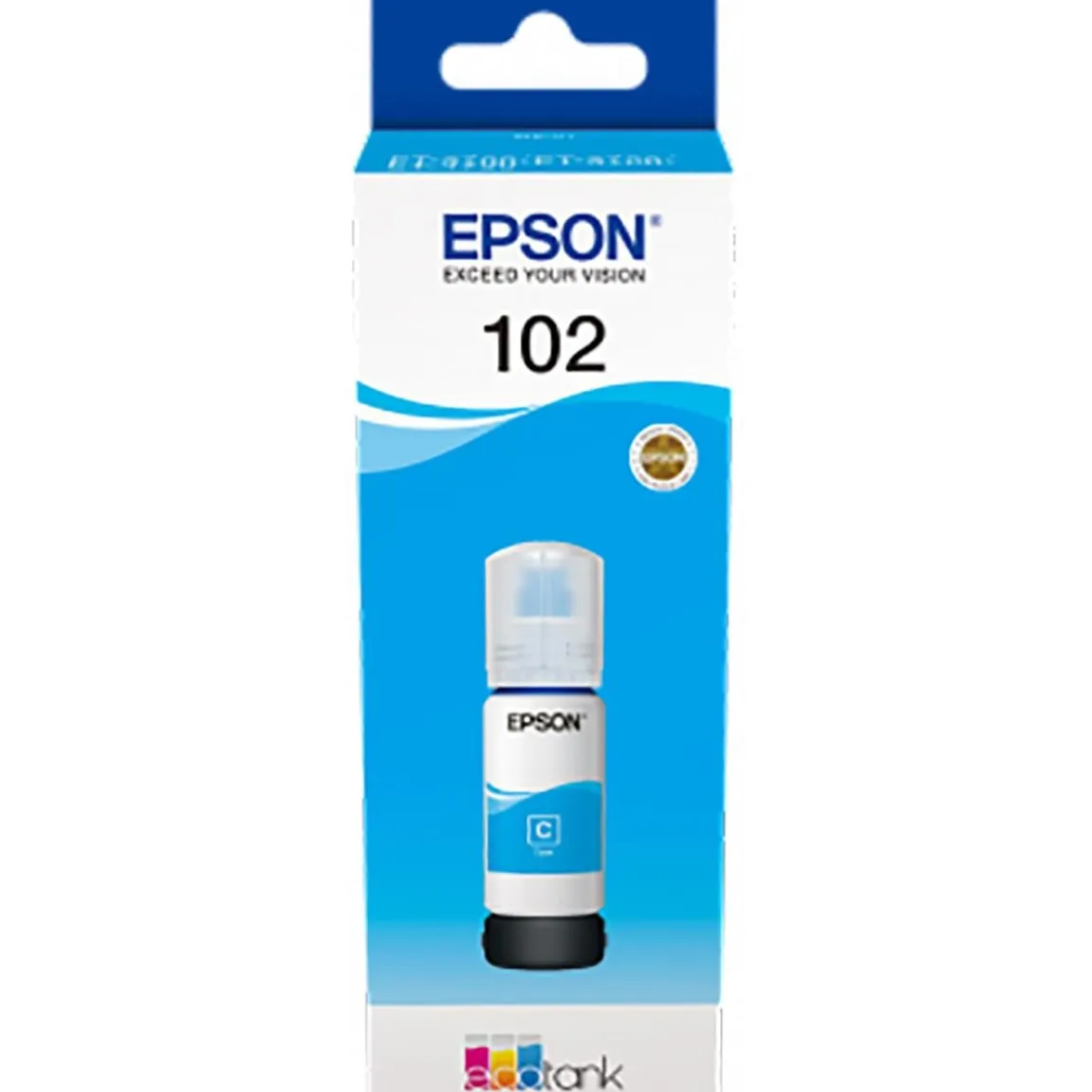 Bläckrefill Epson T102 6000 Sidor C13T03R240 Cyan