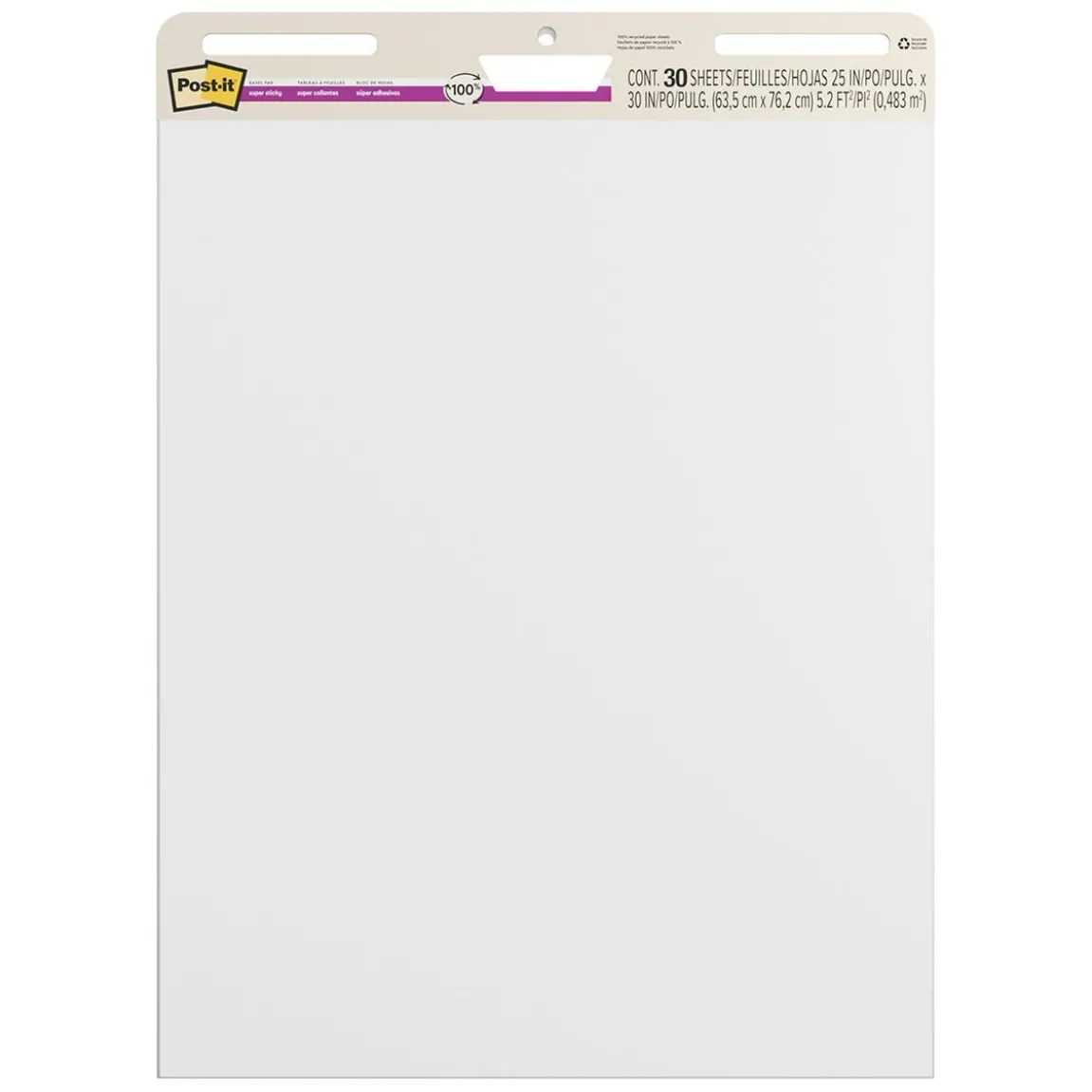 Blädderblock Post-it Meeting Chart 30 blad 635x762mm