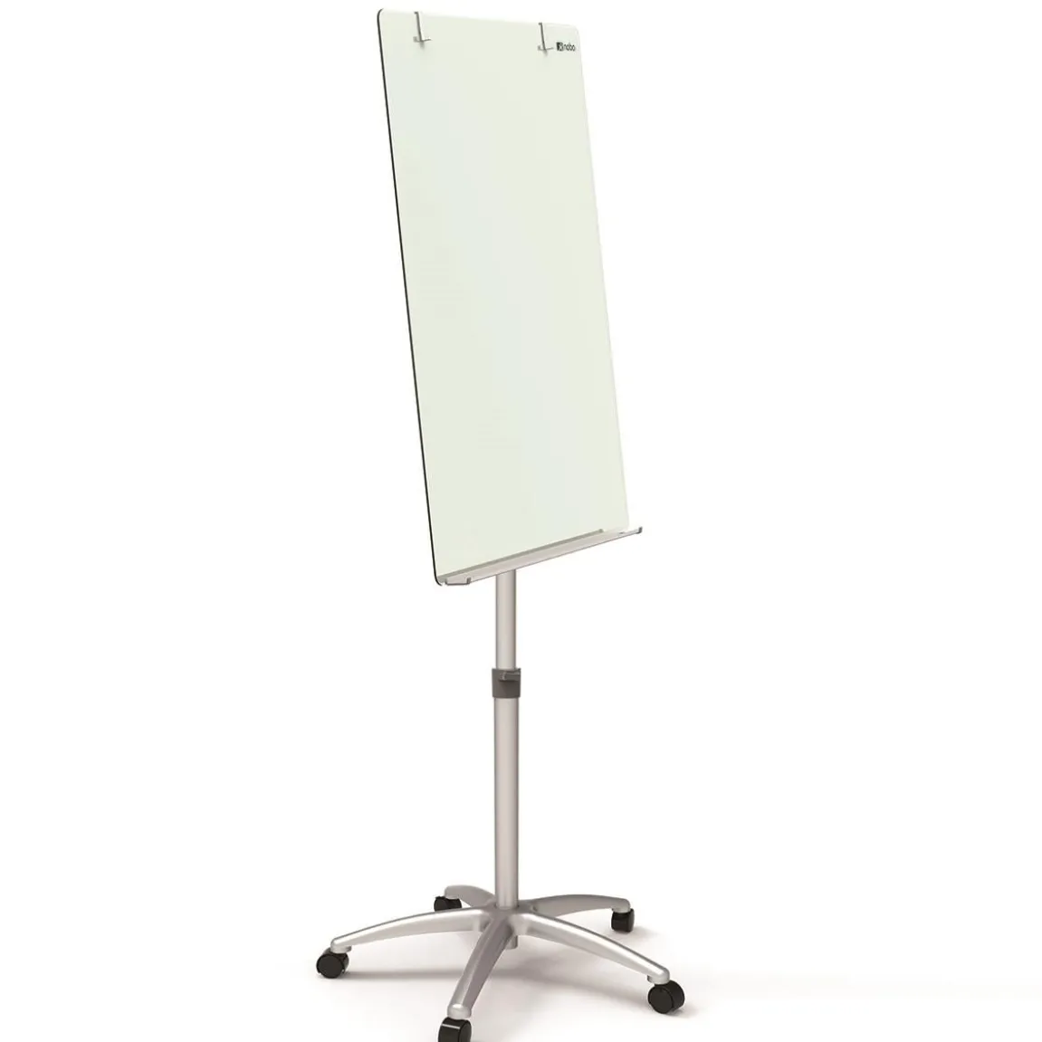 Blädderblocksställ glas Nobo magnetisk vit 70x100cm