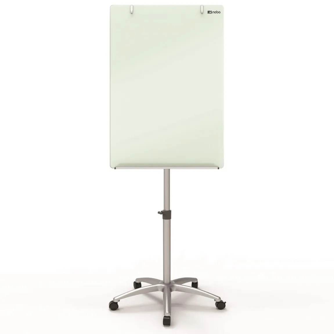 Blädderblocksställ glas Nobo magnetisk vit 70x100cm
