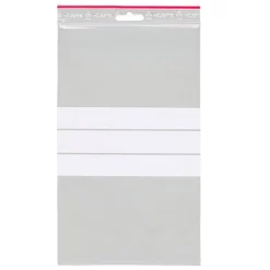 Blixtlåspåse Med Skrivfält 90my 150x250mm