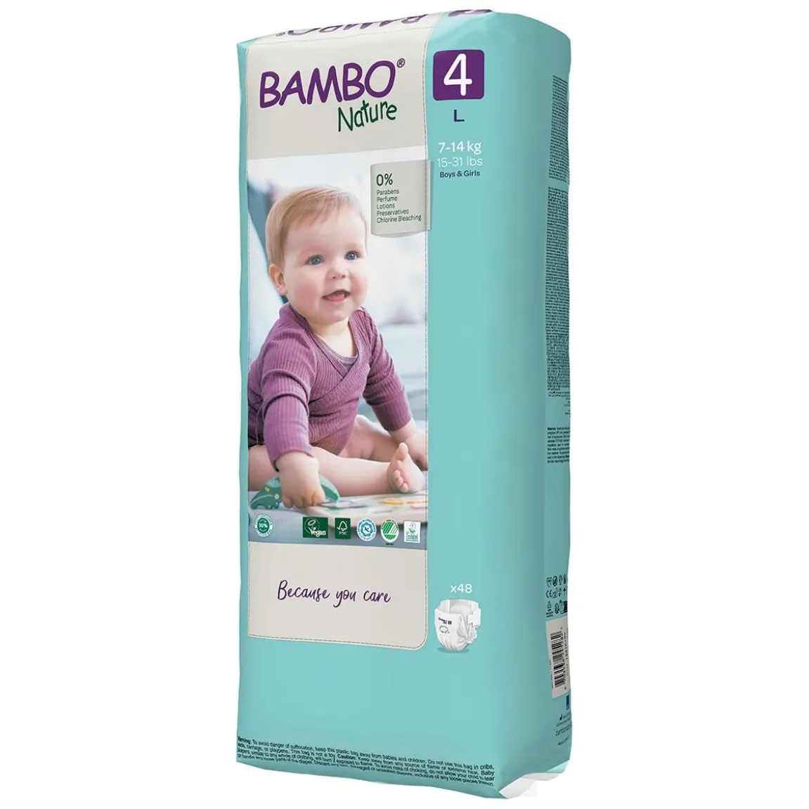 Blöja Bambo Nature Maxi size 4, 7-14 kg