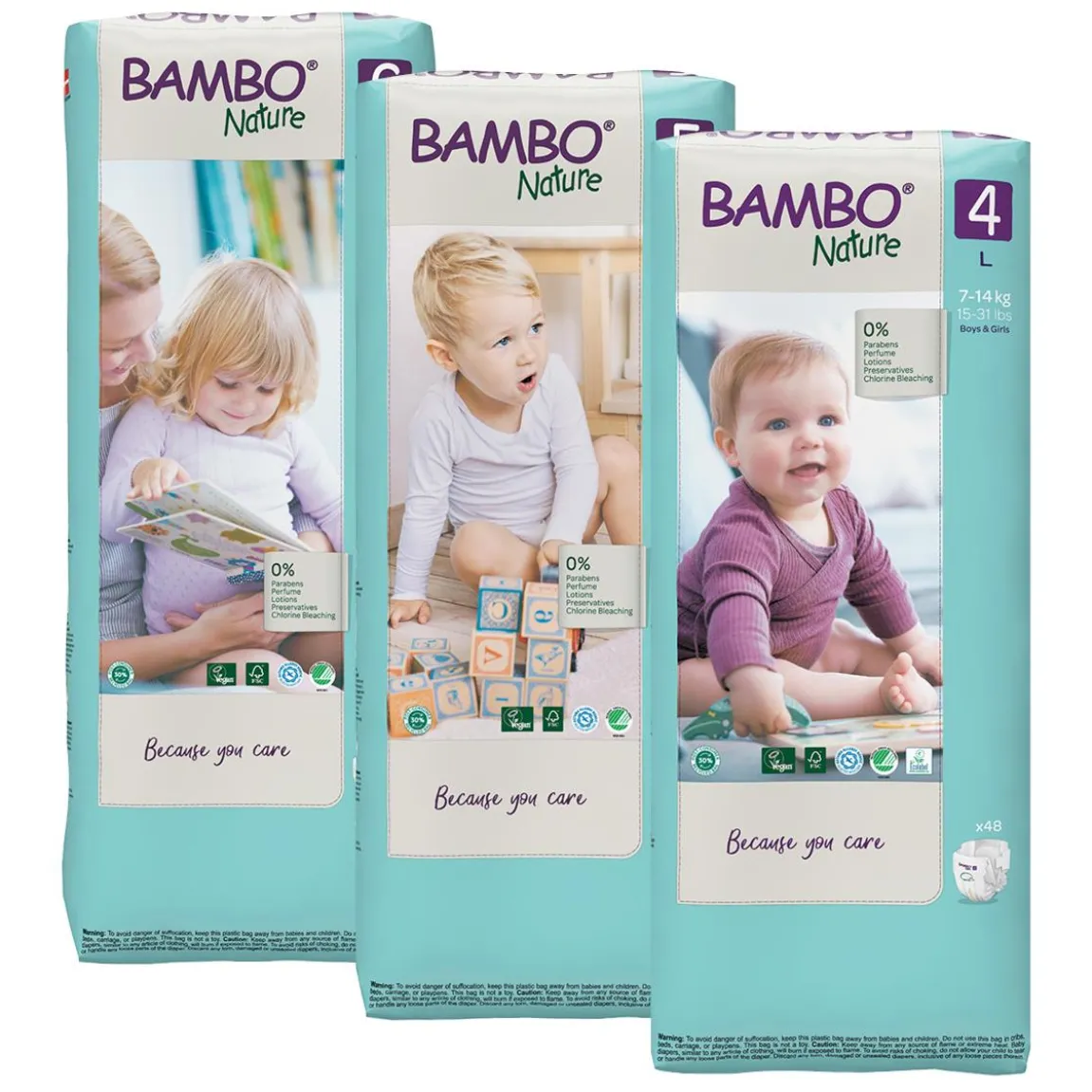 Blöja Bambo Nature Maxi size 4, 7-14 kg