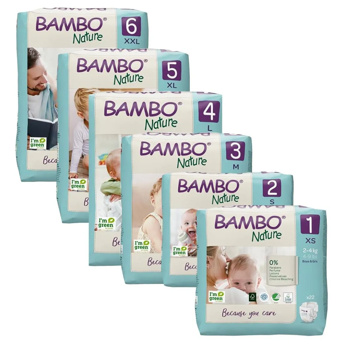 Blöja Bambo Nature storlek 1 2-4 kg
