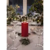 Blockljus LED Star Trading Flamme Flow Röd 75x175mm