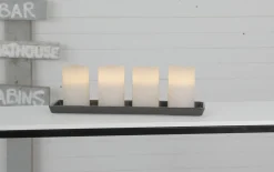 Blockljus Star Trading LED May Vit 75x125mm