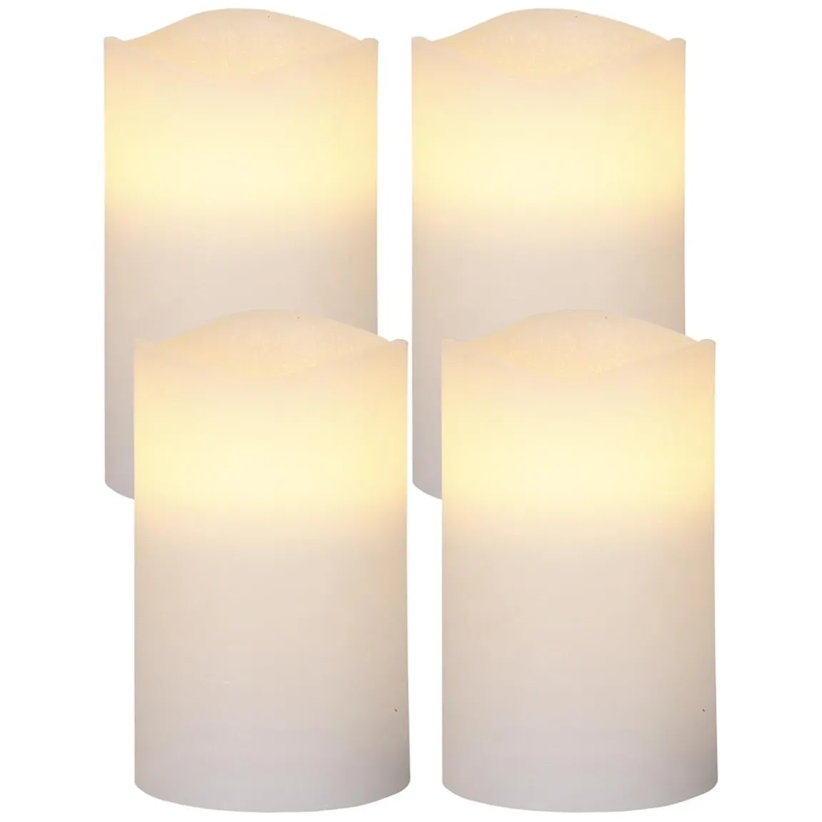 Blockljus Star Trading LED May Vit 75x125mm