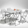 Bord Party Fällbart Grå/Grå 122x61x73,4cm