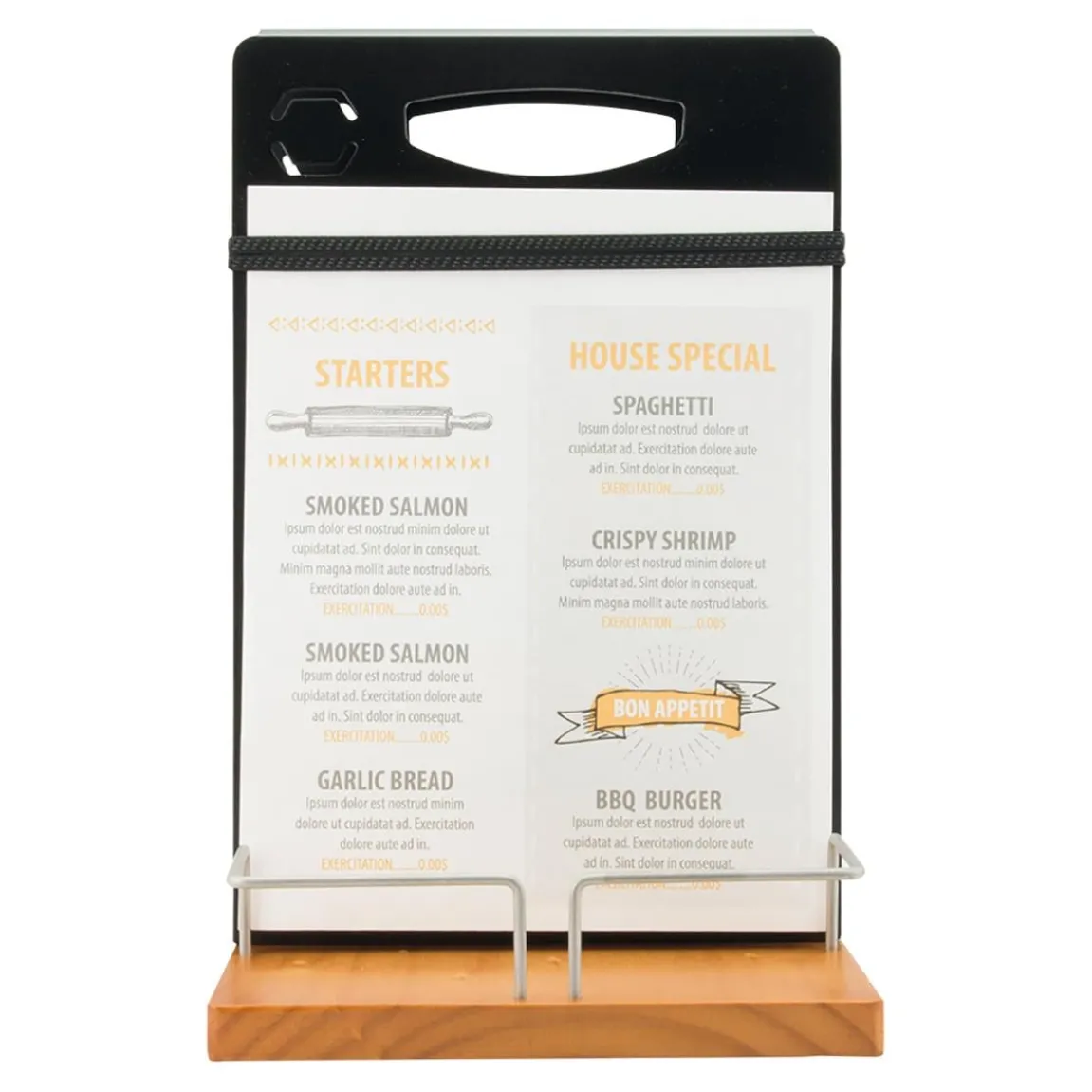 Bordscaddy Securit Med 34,5x22cm Griffeltavla