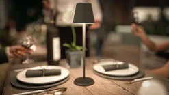 Bordslampa LED Securit Feline Svart