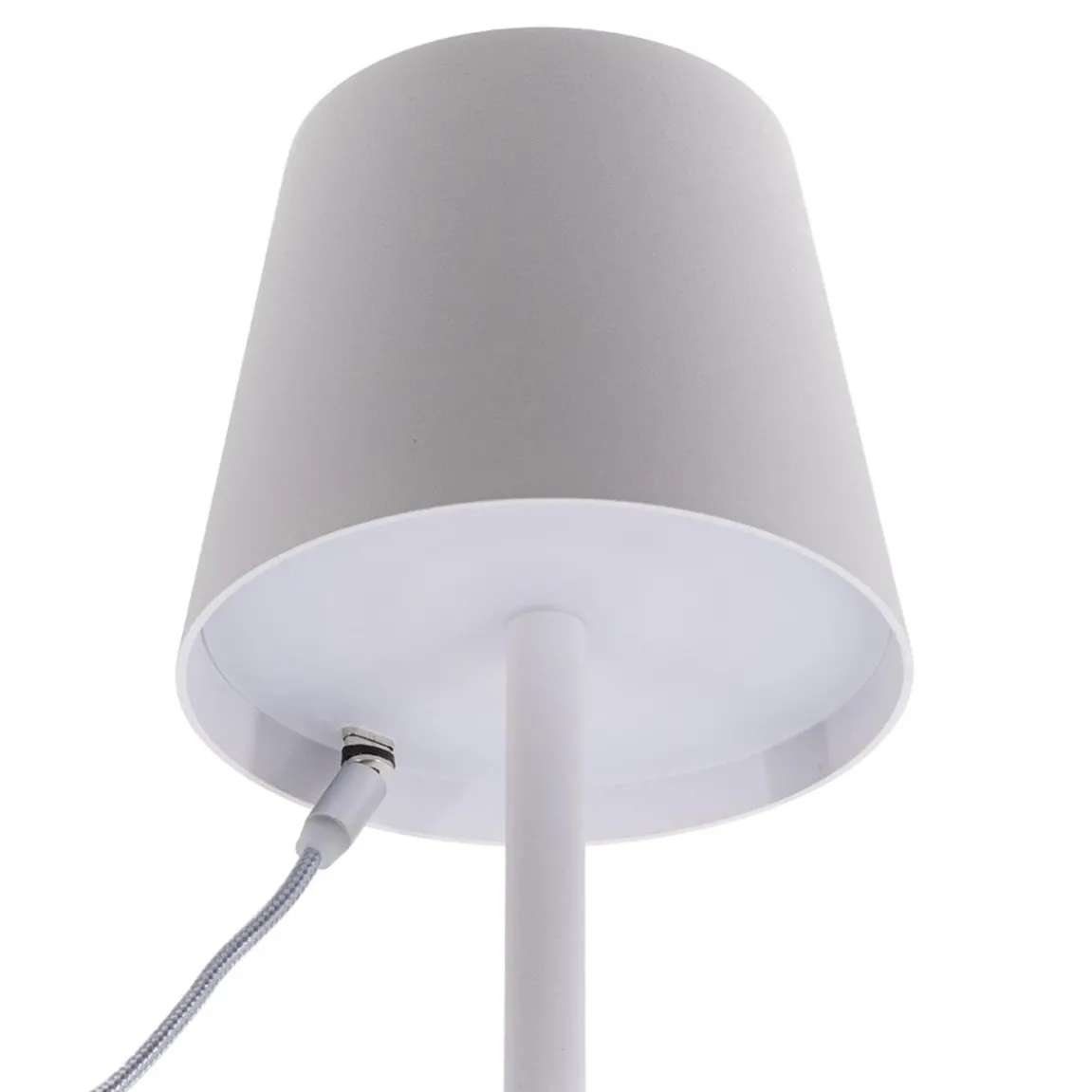 Bordslampa LED Securit Feline Vit