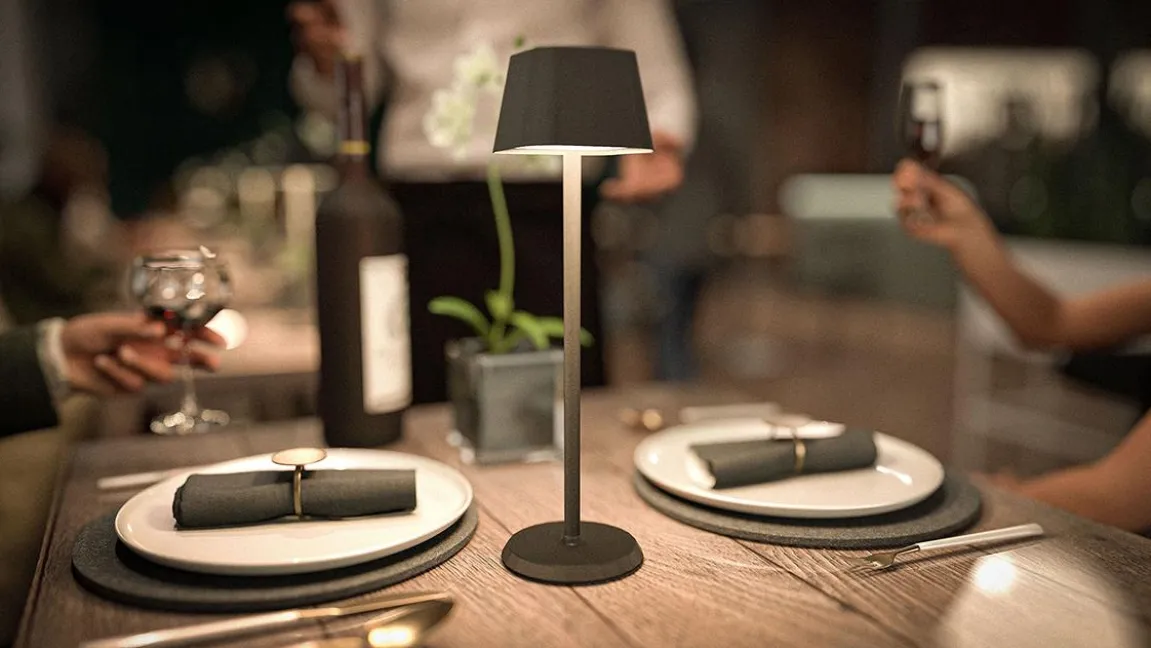 Bordslampa LED Securit Georgina Svart