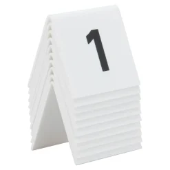 Bordsnummer Securit Nr 1-10 Akryl Vit/Svart 5,2x4,5cm