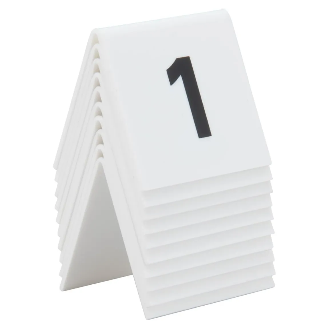 Bordsnummer Securit Nr 1-10 Akryl Vit/Svart 5,2x4,5cm