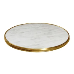 Bordsskiva Werzalit Marble Bistro Mässing Ø60cm