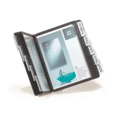 Bordsställ Durable Vario 10 paneler svart A5