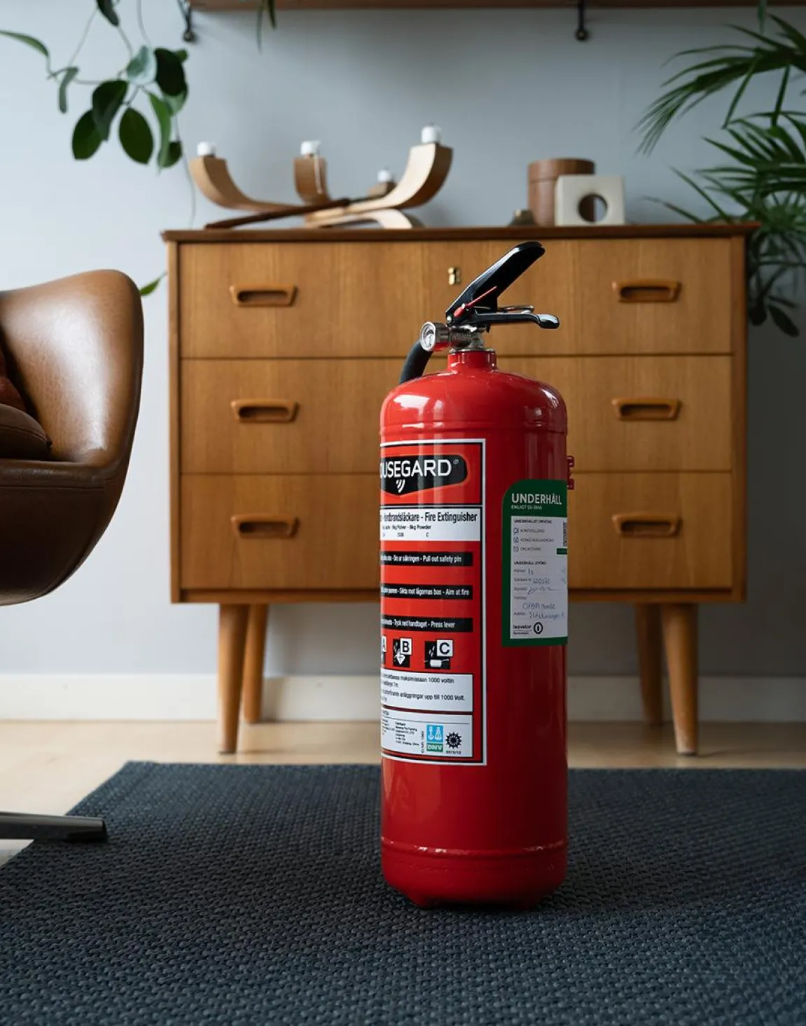 Brandsläckare Housegard Pulver "ReUse" Röd 6kg