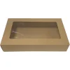Cateringkartong Med Fönster Brun 47x27x7cm