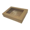 Cateringkartong Med Fönster Brun 36x26x7cm