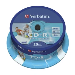CD-R Skiva Verbatim printable 700mb/80min