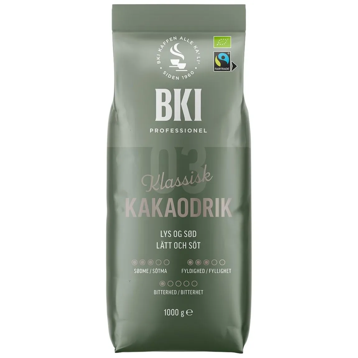 Choklad BKI Kakaodryck Ekologisk Fairtrade 13,5% Automat 1000g