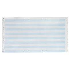 Datapapper 310X8'' 70 gr hålat blå/vit