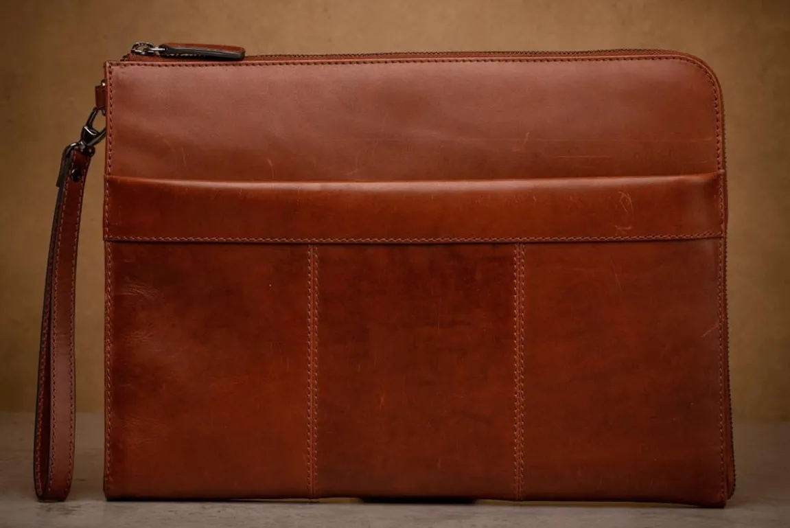 Datorfodral Ravello Skinn Cognac 13"