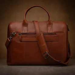 Datorväska Minori Skinn Cognac 15"