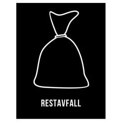 Dekal Nordex Självhäftande Restavfall