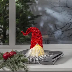 Dekorationsfigur Star Trading Joylight Tomte Röd