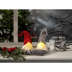 Dekorationsfigur Star Trading Joylight Tomte Silver