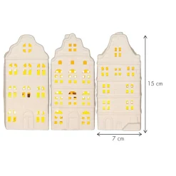 Dekoration Star Trading Inomhus Vinter Hus Vit 15cm