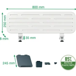 Desk Organiser Leitz Till Ergo Pegboard Inkl Laptopställ + 3 tillb 85x25cm