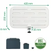 Desk Organiser Leitz Till Ergo Pegboard Inkl 3 Tillbehör 42x25cm