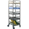 Diskbacksvagn 9 st Gejdrar Rostfri 570x505x1665 mm