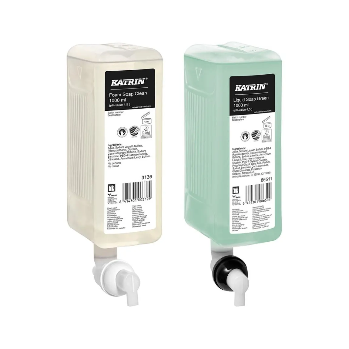 Dispenser Katrin Tvål Borstat Stål 1000ml