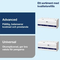 Dispenser Pappershandduk Tork H5 PeakServe Svart