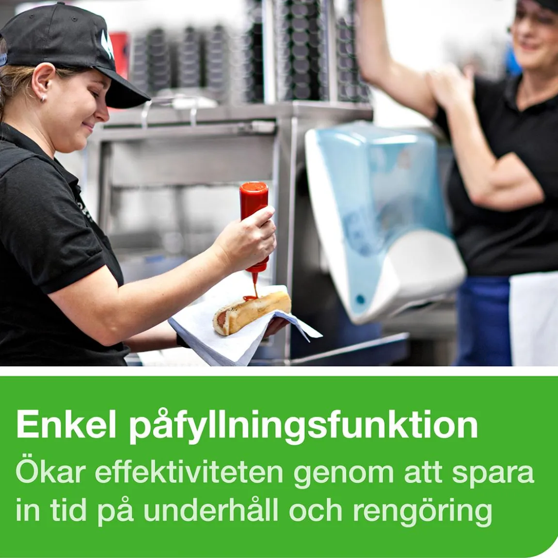 Dispenser Rengöringsduk Tork W4 Top Pack Turkos/Vit