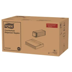 Dispenserservett Tork N1 1-lag Vit 33x30cm